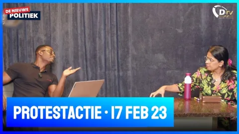 De protestactie van 17 februari 2023: Aasha Kanhai, Enver Panka & Stephano