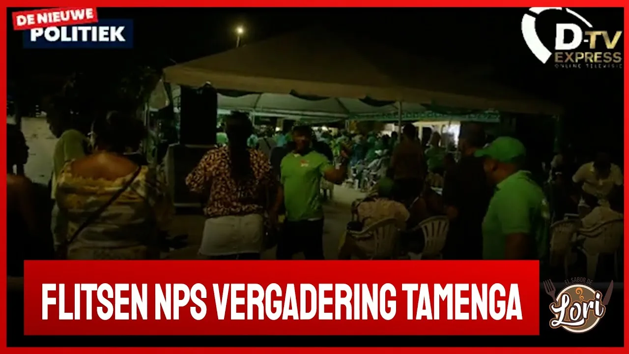 Flitsen NPS vergadering vanuit Tamenga (SURINAME)