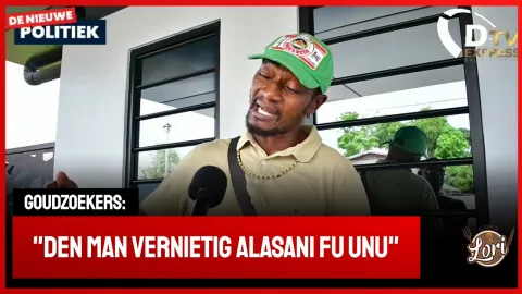 goudkampen Matawai 21 ontruimd ; ondernemers boos (Suriname)