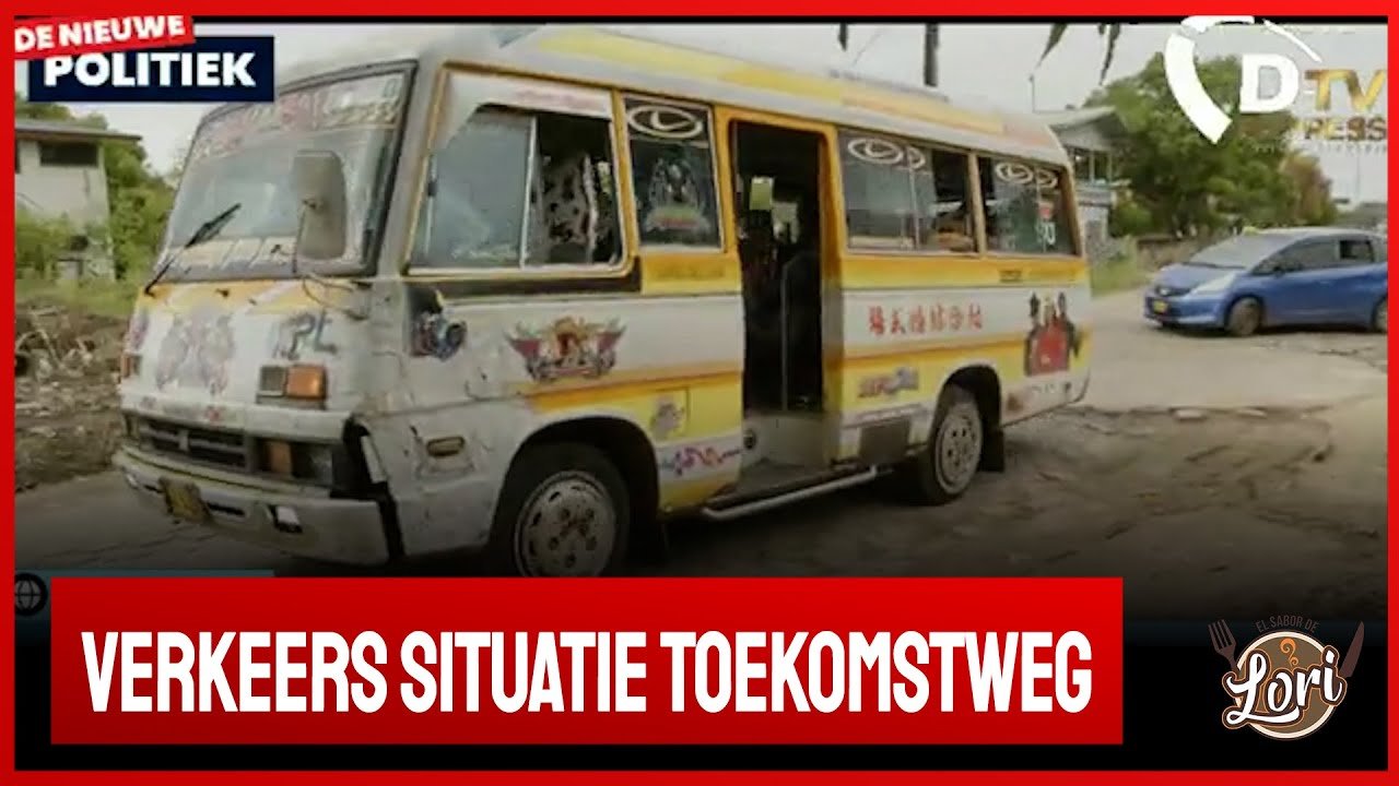 In gesprek met bewoners Toekomstweg over verkeers situatie (SURINAME)