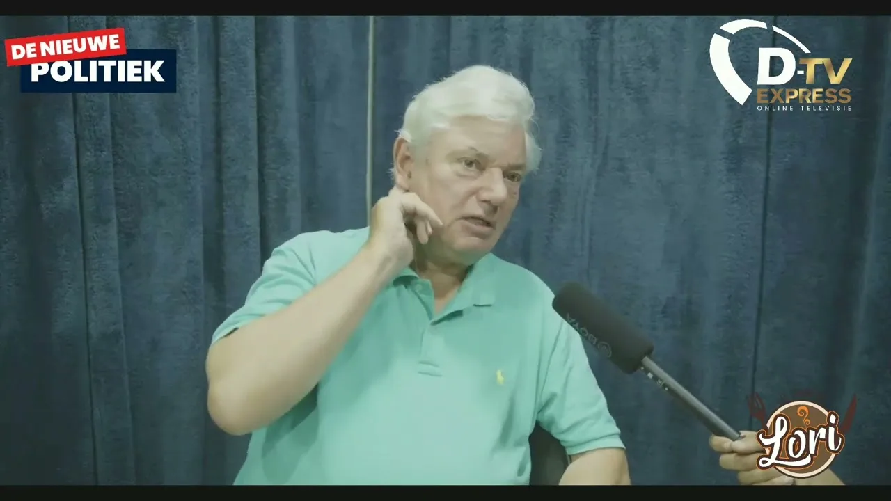 in gesprek met Prof. Peter Diekman over de economie van Suriname