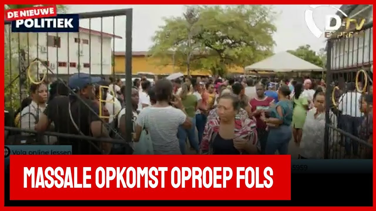 Massale opkomst oproep FOLS (Suriname)