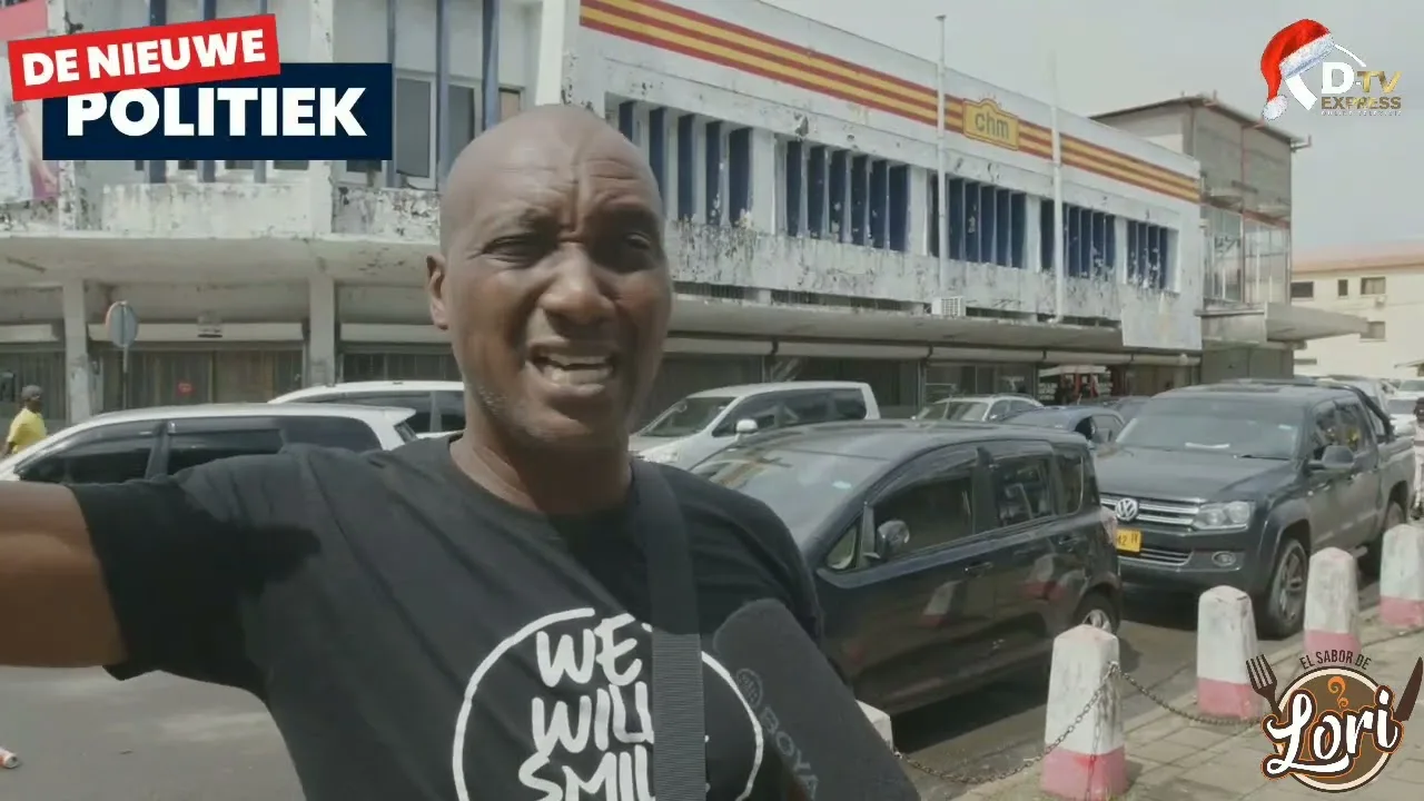 sfeerbeelden binnenstad Paramaribo feestdagen