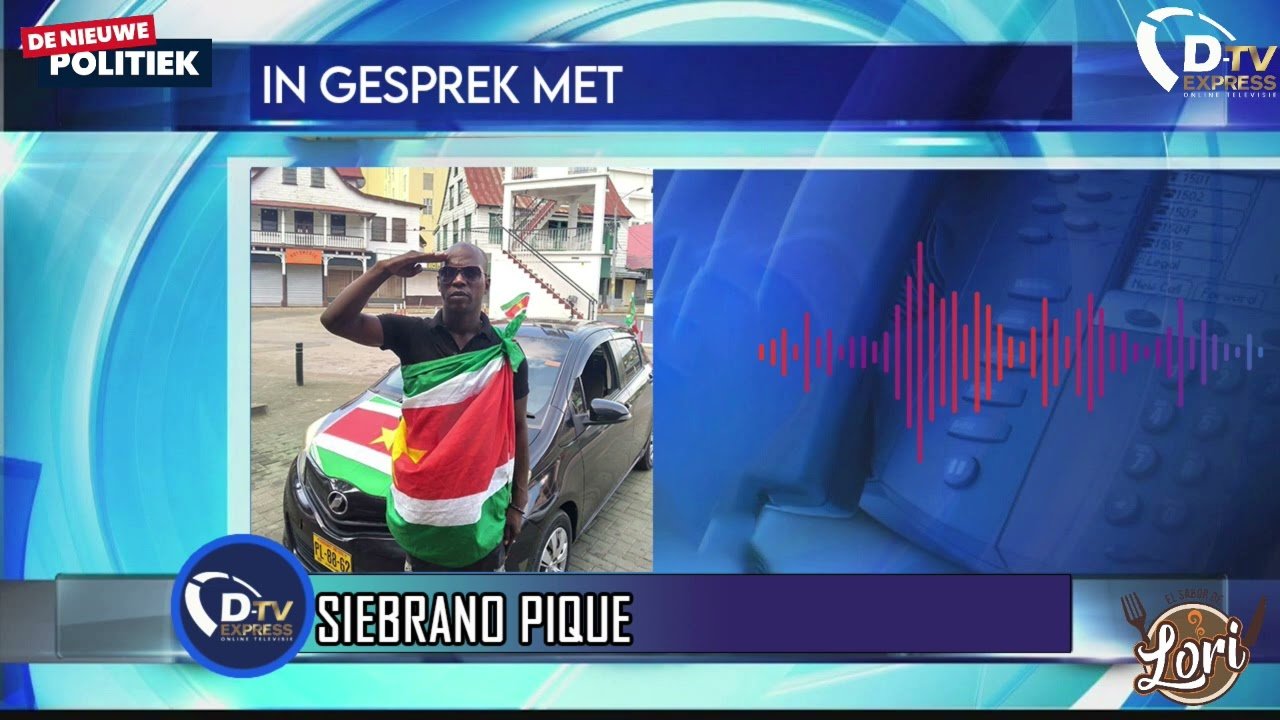 Siebrano Piqué moet zich aanmelden bij de politie (Suriname)