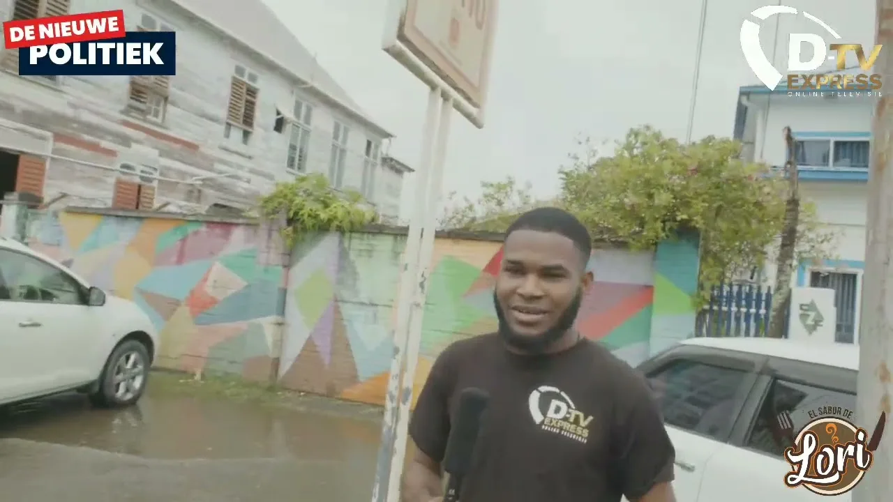 Situatie Verlengde Keizerstraat na kleine regenval