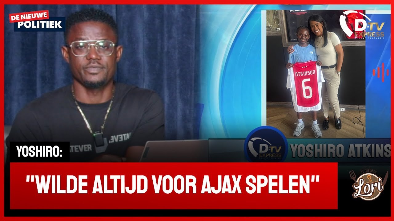 Yoshiro eerste Surinamer getekend bij AJAX (Suriname)