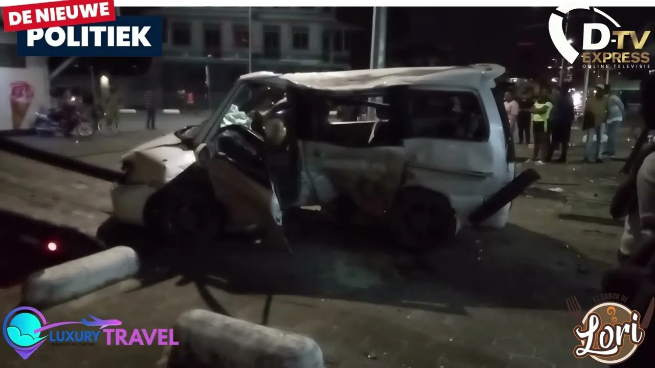 Zware aanrijding bij kruising Frederik Derbystraat – Prinsen straat nabij SZF hoofdkantoor