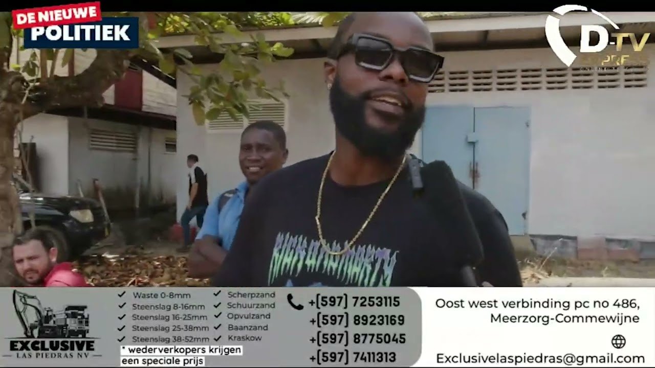 De Nieuwe Politiek Live: Enorme olielek in riolering achter EBS die de Suriname rivier kan vervuilen