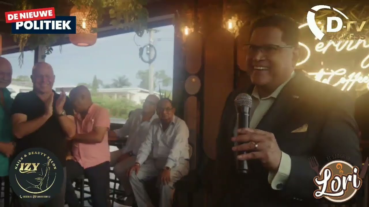 π De Nieuwe Politiek LIVE β’ Flitsen opening Coffee Box Paramaribo-Noord (Suriname