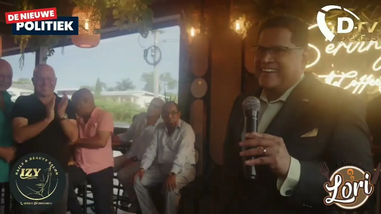 🚀 De Nieuwe Politiek LIVE • Flitsen opening Coffee Box Paramaribo-Noord (Suriname