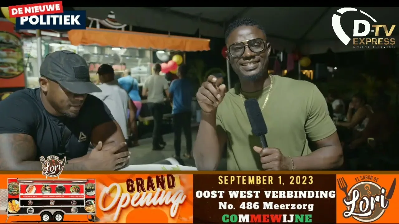 De Nieuwe Politiek Live: Flitsen opening El Sabor De Lori Commewijne
