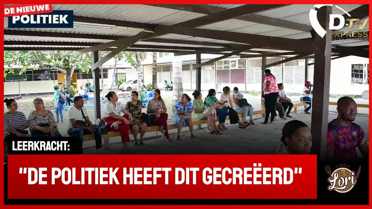 Leerkrachten IMEAO -2 protesteren