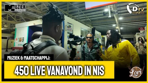 Raisa Overman en Shaq Apai bij aankomst 450 in Suriname