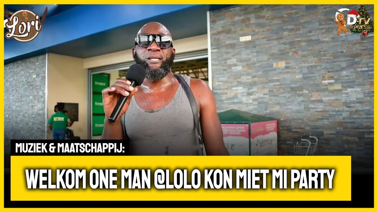 Welkom one man, 23 Dec Lolo kon miet mi party te Zsa Zsa Zsu