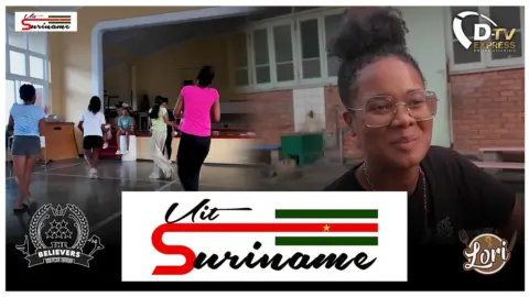 Gerlyn Dompig op bezoek bij Dansgroep The Believers