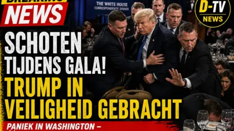 Trump in veiligheid gebracht na schoten tijdens gala in Washington