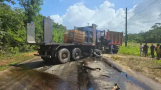 Zware aanrijding op Afobakaweg