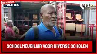 Marcel Oostburg over donatie schoolmeubilair