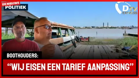 Boothouders in  actie;  alles plat
