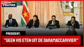 Persc over resultaten massale vissterfte boven Saramacca