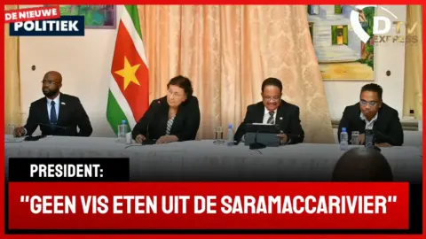 Persc over resultaten massale vissterfte boven Saramacca