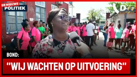 Medewerkers Creches protesteren bij SOZAVO